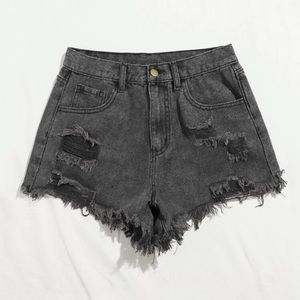 SheIn Denim Ripped Shorts